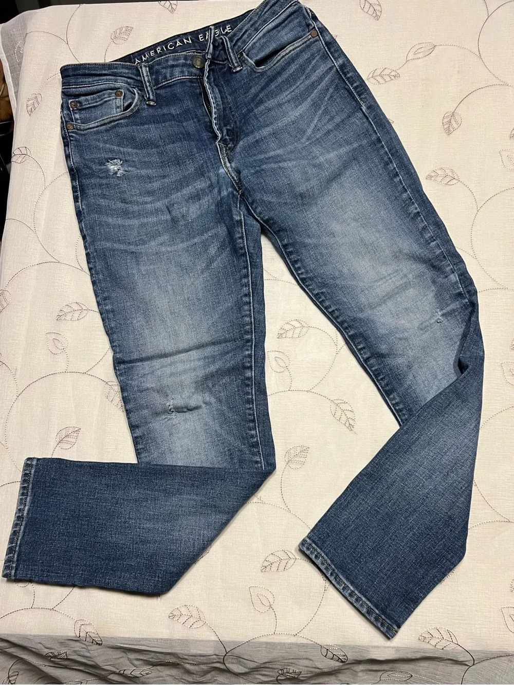 American Eagle Outfitters Men's Medium Blue Slim Straight Jeans N10.1